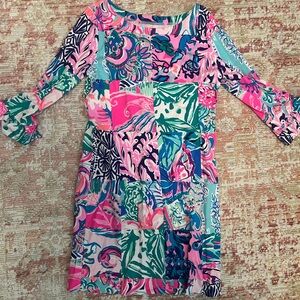 Lilly Pulitzer Pink and Blue Swirl Dress